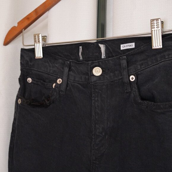 AGOLDE Toni Straight Leg Black Jeans Sz 23 - Picture 8 of 11